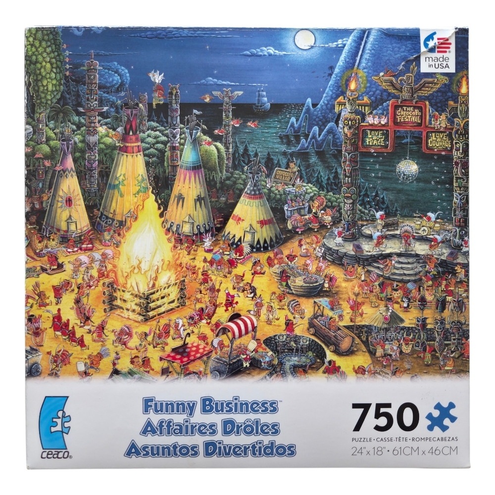 Funny Business Ceaco 750 Piece Puzzle *READ*